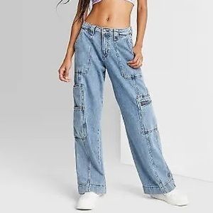 High Rise Cargo Jeans | wild fable